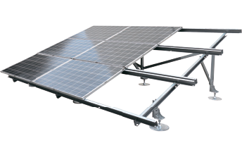 陸屋根用　単一支柱式太陽光架台