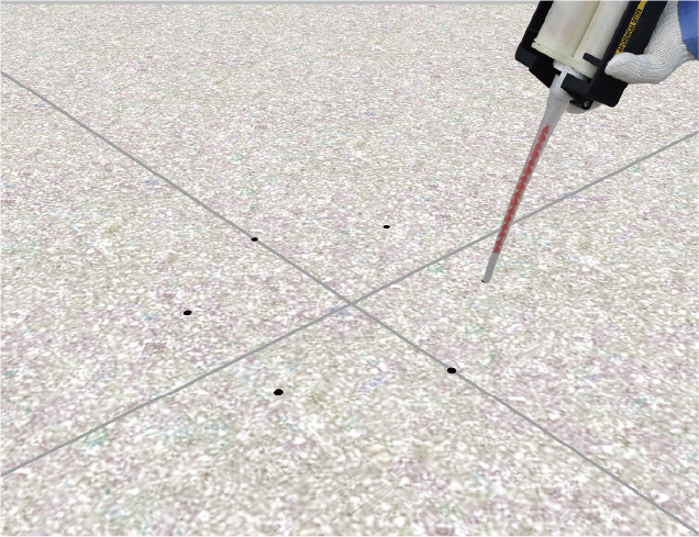 ３. 本体固定（PVアンカーW）