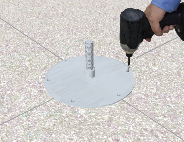 ５. ベース板固定（PVアンカー）