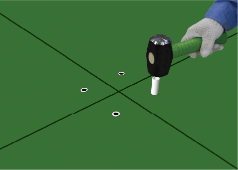 ３. 清掃・ステイスペーサー挿入