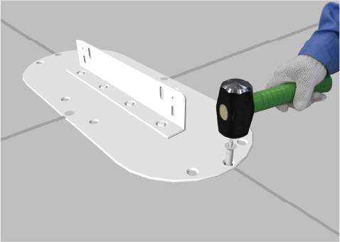 ５. ベース固定（ソーラーステイ アンカー）