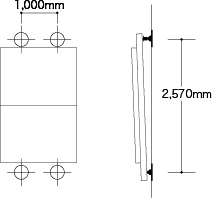 推奨架台② 「2段1列」の例