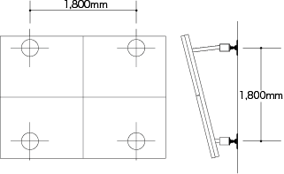 推奨架台③ 「2段2列」の例